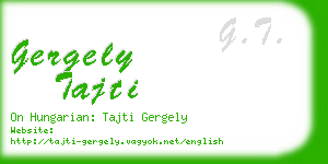 gergely tajti business card